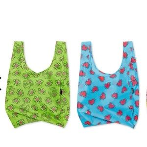 BAGGU Keith Haring collab reusable tote bags